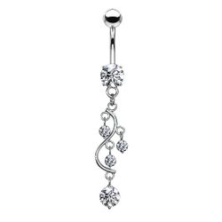 Taffstyle Bauchnabelpiercing Bauchnabelpiercing Banane Wein Anhänger günstig online kaufen
