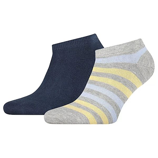 Tommy Hilfiger Duo Stripe Sneaker Socken 2 Paare EU 39-42 Light Grey Melang günstig online kaufen