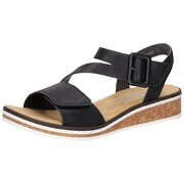 Rieker Keilsandale Damen schwarz günstig online kaufen