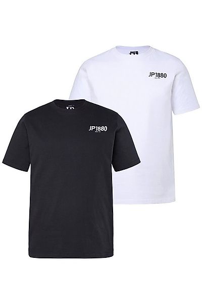JP1880 T-Shirt T-Shirts 2er-Pack Halbarm Brust-Print günstig online kaufen