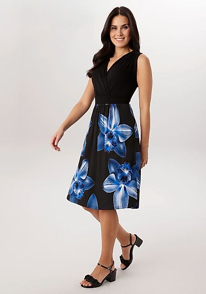 Aniston SELECTED Jerseykleid mit eleganter Wickeloptik und V-Ausschnitt - N günstig online kaufen