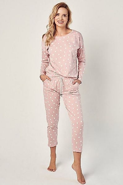 Mademoiselle Sommeil Capri-Pyjama 3/4 Schlafanzug mit langarm Oberteil in a günstig online kaufen