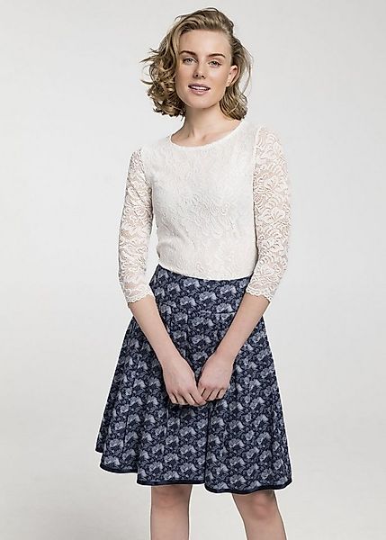 Spieth & Wensky Trachtenbluse Alheim Rundhals Ausschnitt günstig online kaufen