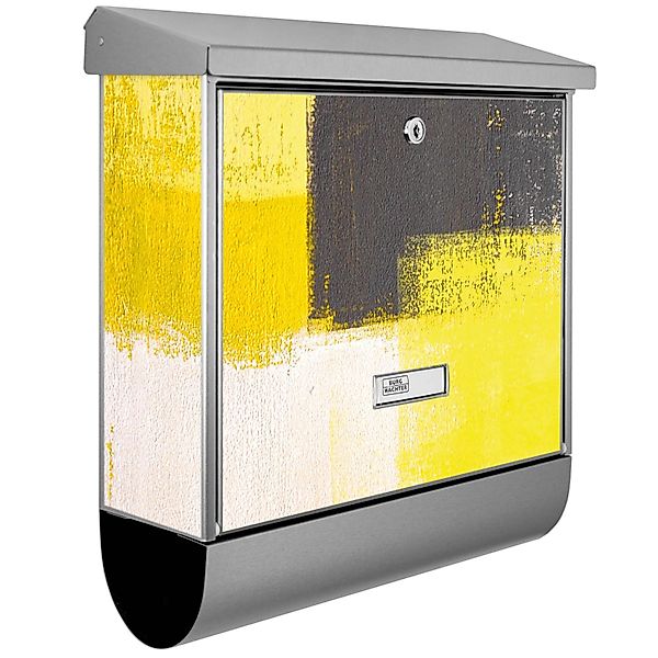 Banjado Briefkasten Edelstahl 38x39x12cm Mit Zeitungsfach Inkl. Montagemate günstig online kaufen