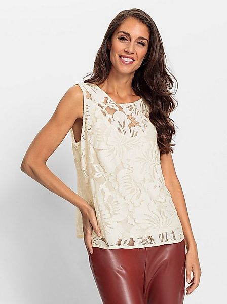 heine Blusentop Spitzentop Ärmellos günstig online kaufen