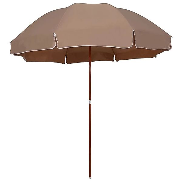 vidaXL Sonnenschirm mit Stahl-Mast 300 cm Taupe 47803 günstig online kaufen