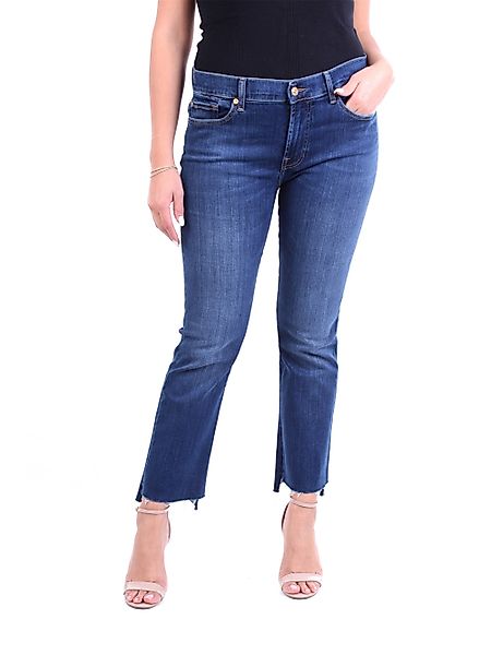 7 FOR ALL MANKIND verkürzte Damen Blue Jeans günstig online kaufen