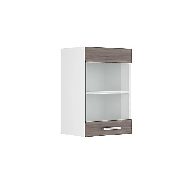 Vicco Glashängeschrank R-Line, Grau/Weiß, 40 cm günstig online kaufen