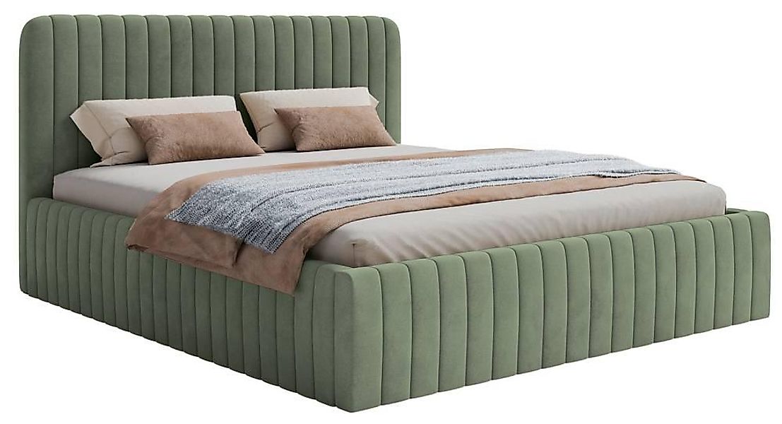 NADUVI Collection | Bettgestell Destro Samt mit Stauraum 180 x 200 günstig online kaufen