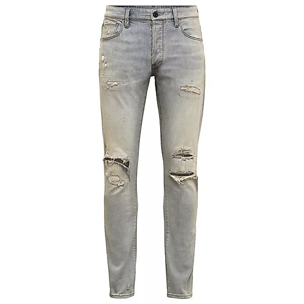 G-star 3301 Slim Jeans 34 Vintage Ripped Oreon Grey günstig online kaufen