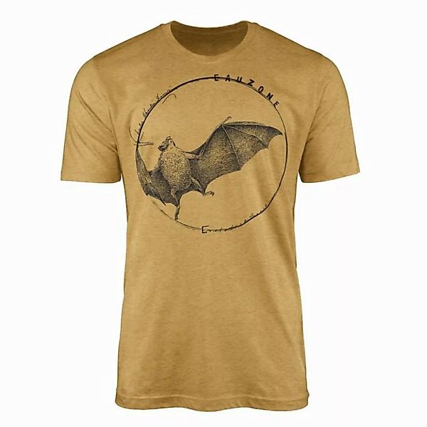 Sinus Art T-Shirt Evolution Herren T-Shirt Vampirfledermaus günstig online kaufen