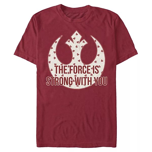 Star Wars - Text Strong Heart Force - Valentinstag - Männer T-Shirt günstig online kaufen