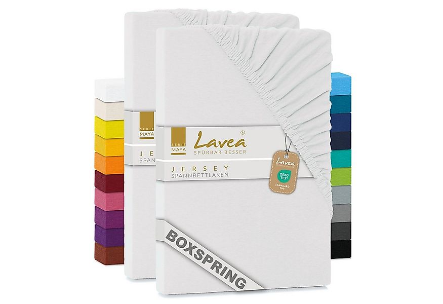 Lavea Spannbettlaken Bettlaken Maya, für Matratzen, mit Rundumgummizug, 100 günstig online kaufen