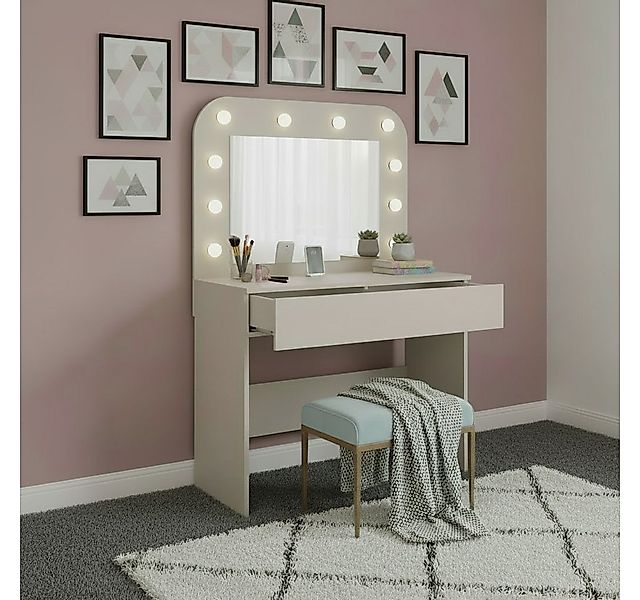 OTTO home Schminktisch NANCY,BE A STAR! Hollywood Spiegel+Beleuchtung, Schu günstig online kaufen