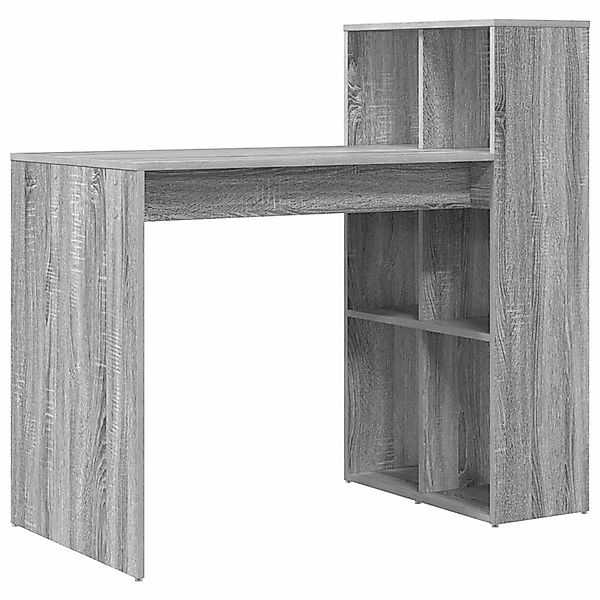 vidaXL Tisch mit Regal Graues Sonoma 108 x 55 x 103,5 cm Holzwerkstoff 8694 günstig online kaufen