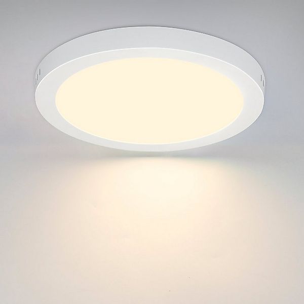 ZMH LED Deckenleuchte Whonzimmer Quradratisch/Rund Weiß Ø22.5CM Flurlampe M günstig online kaufen