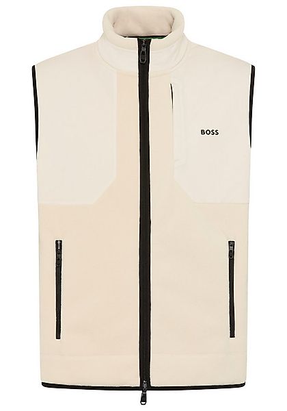 BOSS GREEN Fleeceweste Stehkragen, Relaxed Fit günstig online kaufen