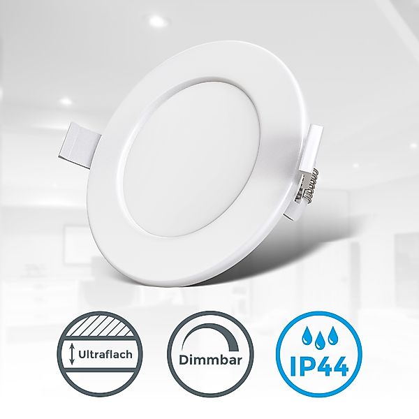 B.K.Licht LED Einbauleuchte, ultraflaches 6er-Set, Inkl. LED-Modul, 6 Watt, günstig online kaufen