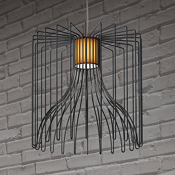 Modo Luce Icaro Pendellampe Ø 50 cm schwarz günstig online kaufen