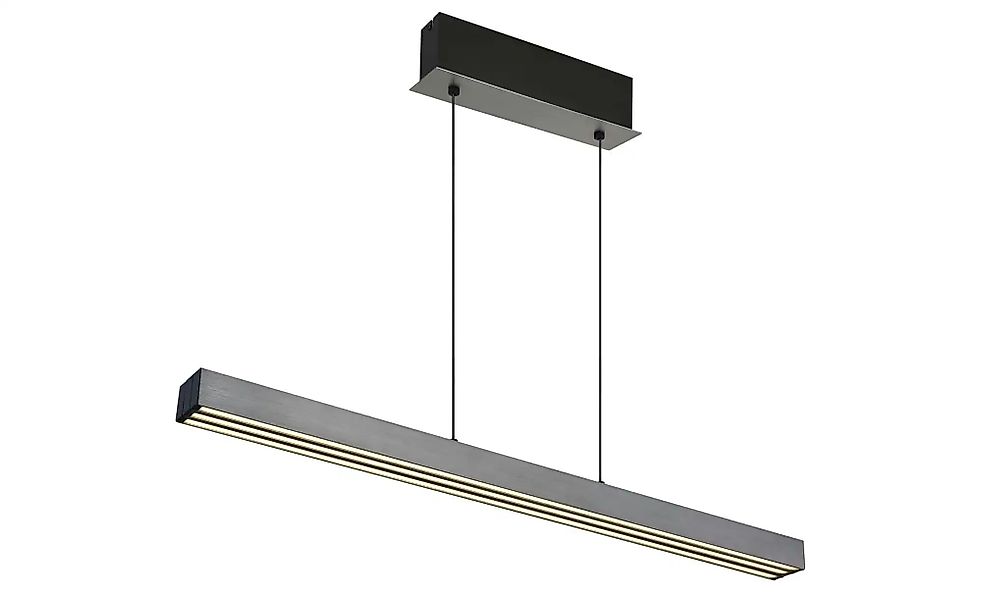 LED-Hängelampe Ethan, grau, Metall, 150 cm, ausziehbar günstig online kaufen