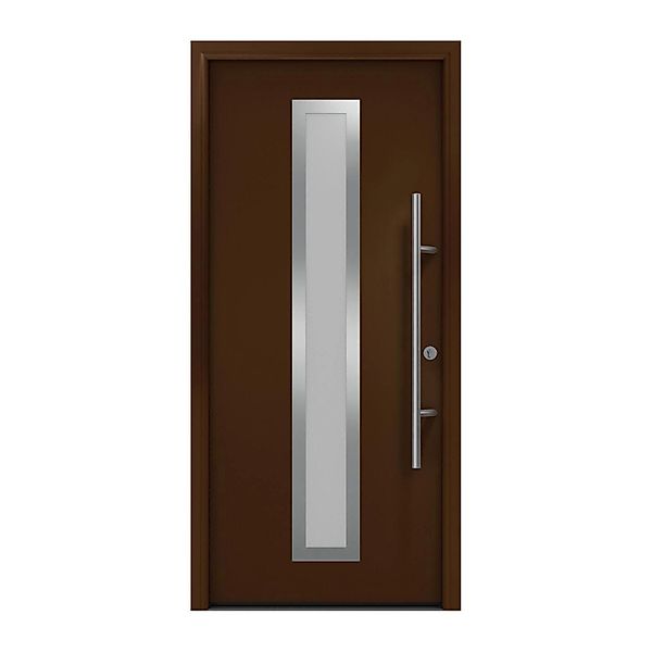 EcoStar Haustür Isopro Secur IPS 700S Terrabraun 110 cm x 210 cm DIN R günstig online kaufen