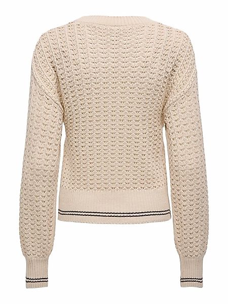 ONLY Strickpullover ONLASA LS DETAIL O-NECK CC KNT günstig online kaufen