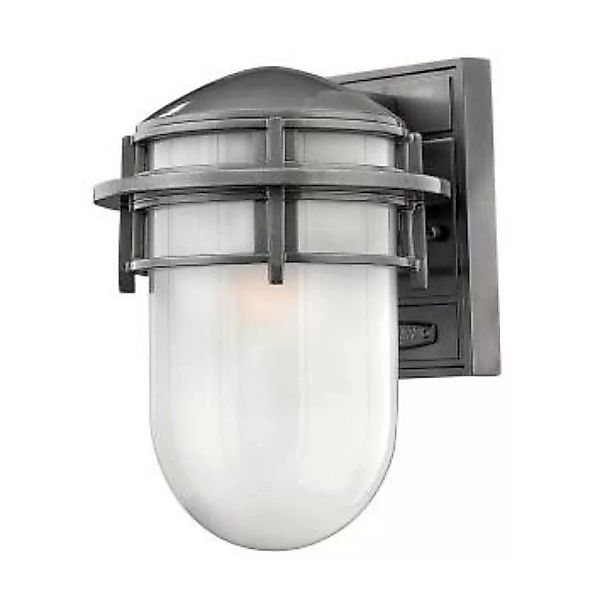 Wandlampe Außen Grau Aluminium IP44 Maritim schmal günstig online kaufen