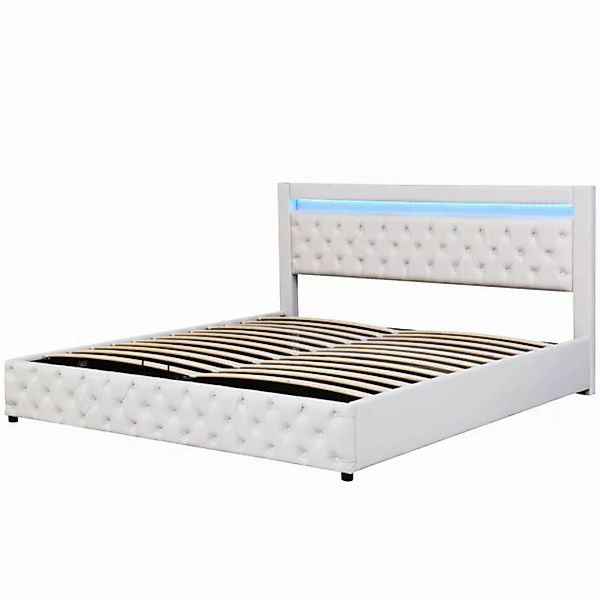 BlingBin Polsterbett Doppelbett Funktionsbett 180 x 200 cm (1er Set, 1-tlg. günstig online kaufen