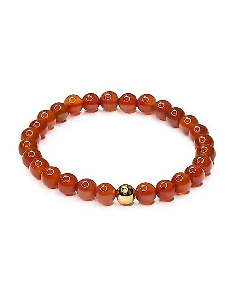 MayTree Armband Armband Karneol rot 14-16cm (Stück, 1-tlg), mit einer 24K v günstig online kaufen