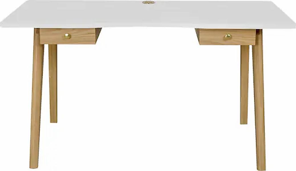 Woodman Schreibtisch "Peer", im skandinavian Design, Tischbeine aus massive günstig online kaufen