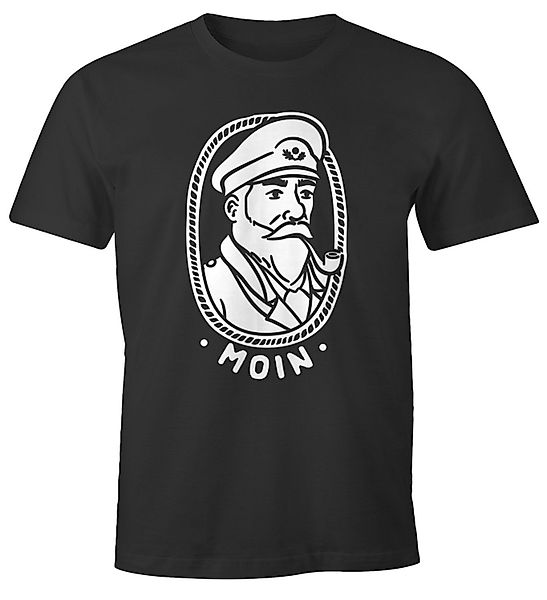 MoonWorks Print-Shirt Herren T-Shirt Kapitän Seemann günstig online kaufen