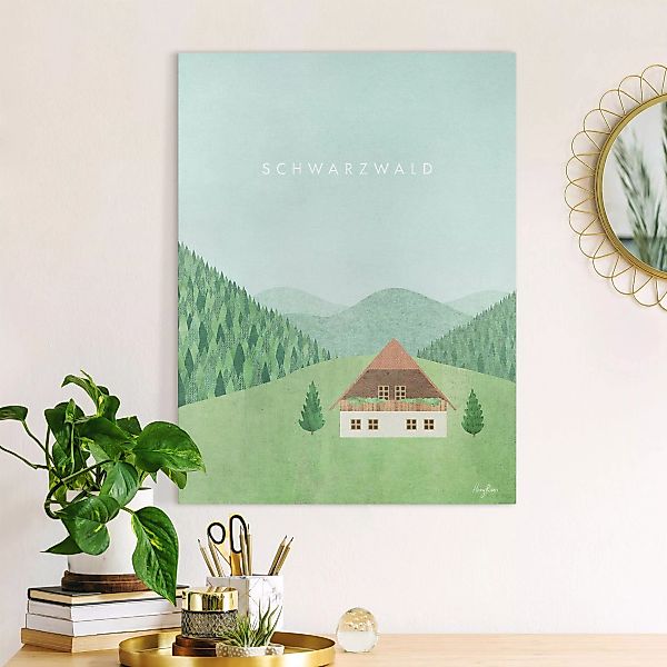 Leinwandbild Reiseposter - Schwarzwald günstig online kaufen