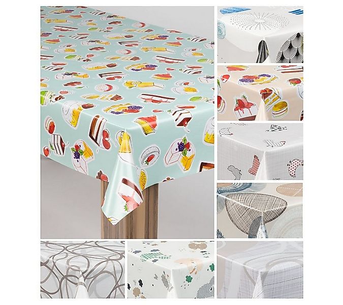 laro Tischdecke laro Wachstuch-Tischdecke Wachstischdecke Gartentischdecke günstig online kaufen