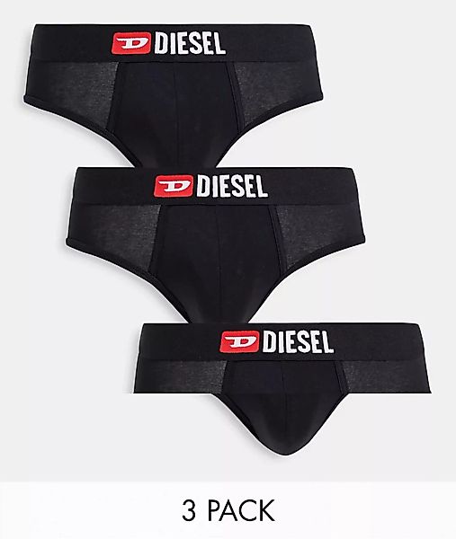 Diesel – Andre – Slips in Schwarz im 3er-Pack günstig online kaufen