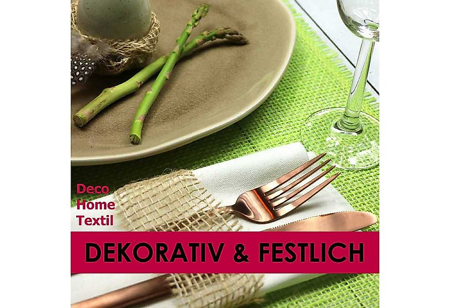 DecoHomeTextil Heimtextilmanufaktur Tischläufer SIZO® Deco Jute Eco Friendl günstig online kaufen