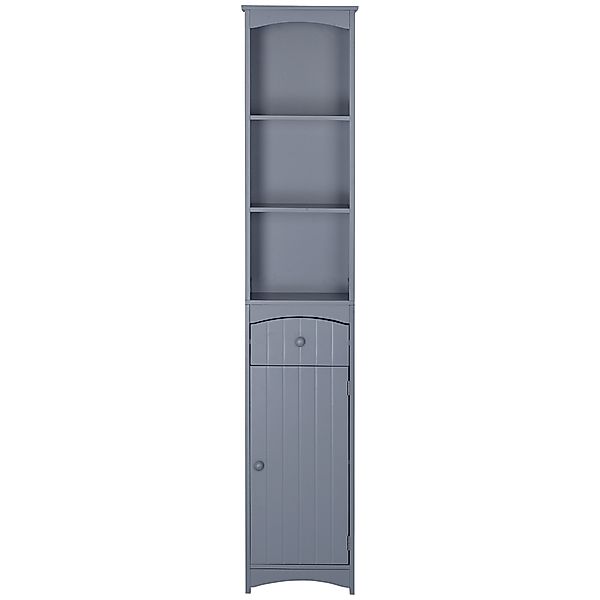HOMCOM Hochschrank für Badezimmer mit 1 Schublade und 3 offenen Regalen Mod günstig online kaufen