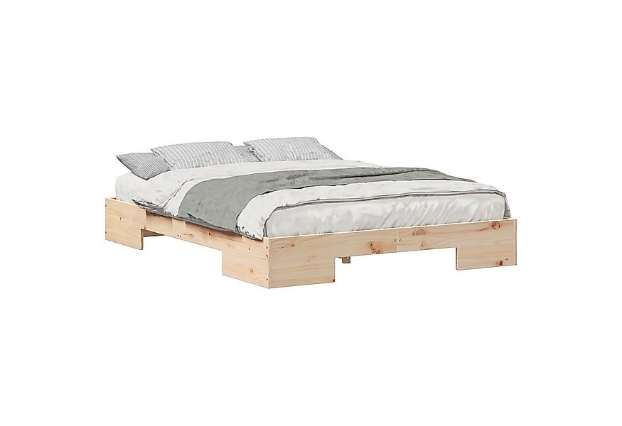 vidaXL Bett Bettgestell Braun 150 x 200 cm (1-tlg) günstig online kaufen