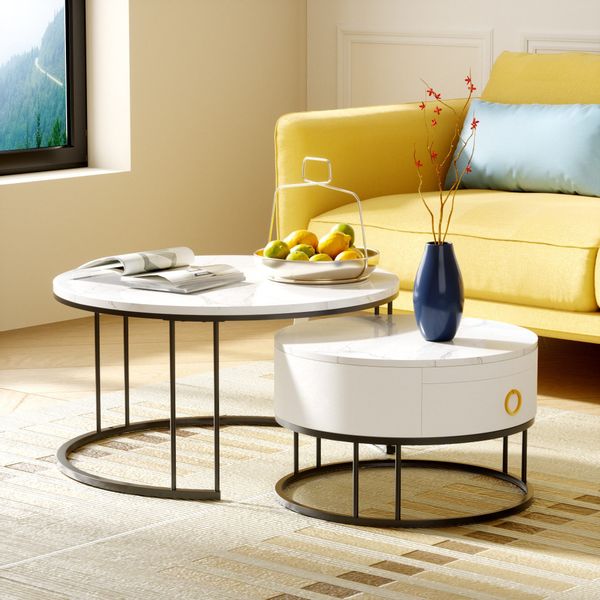 REDOM Couchtisch Beistelltisch Kaffeetisch Wohnzimmertisch Sofatisch günstig online kaufen