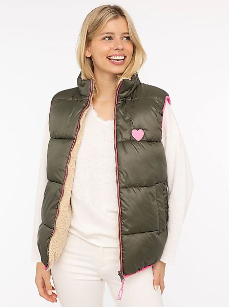 Zwillingsherz Wendeweste ""Teddy Wendbar"", Neon-Details, Reißverschluss, m günstig online kaufen