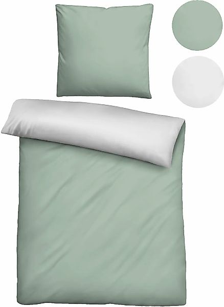 Castell - Markenbettwäsche Wendebettwäsche "Matheo" 2 Stk. tlg. atmungsakti günstig online kaufen