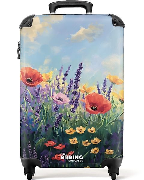NoBoringSuitcases.com© Hartschalen-Trolley Blumenfeld mit Lavendel unter günstig online kaufen