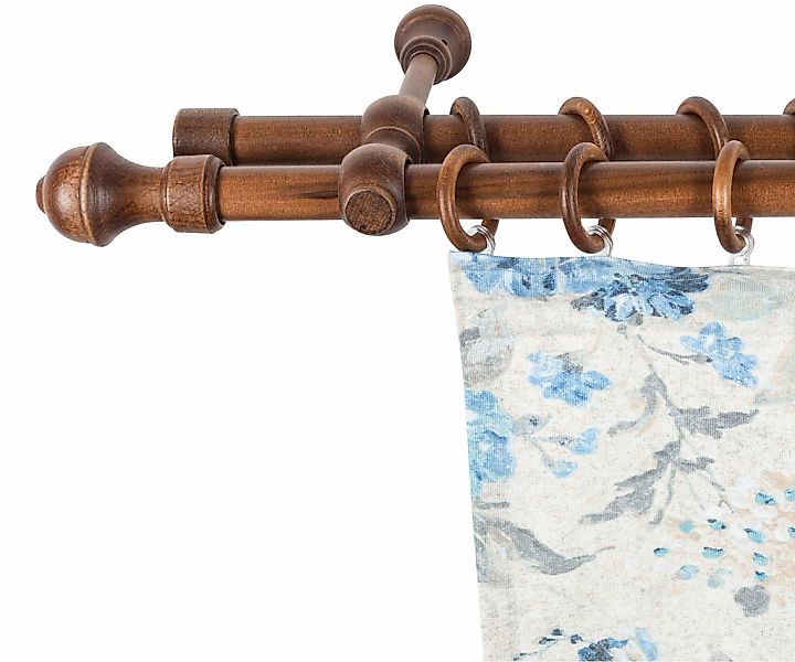 SN DECO GROUP Gardinenstange "Ares" 2 läufig-läufig Fixmaß 28 mm, Holz, ver günstig online kaufen