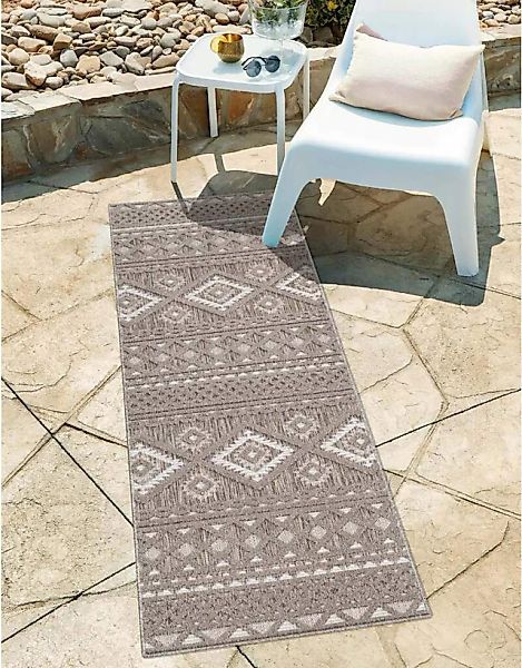 Carpet City Teppich "In-& Outdoorteppich Santorini 435, 3D-Effekt, Boho-Loo günstig online kaufen