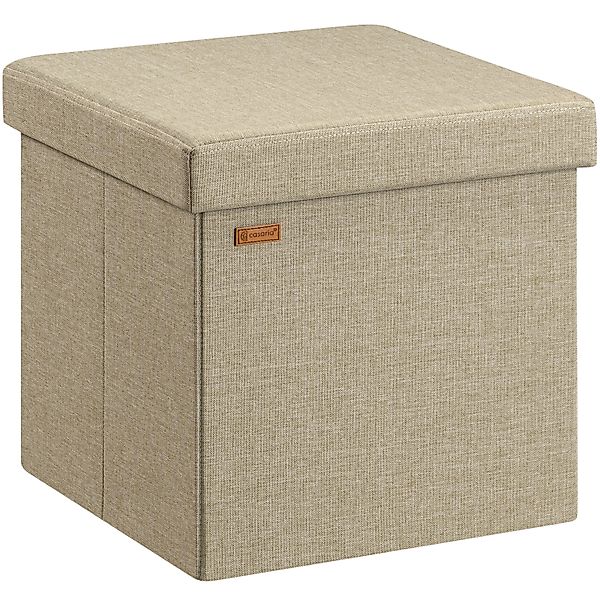 Casaria Sitzhocker, mit Stauraum Beige Faltbar günstig online kaufen