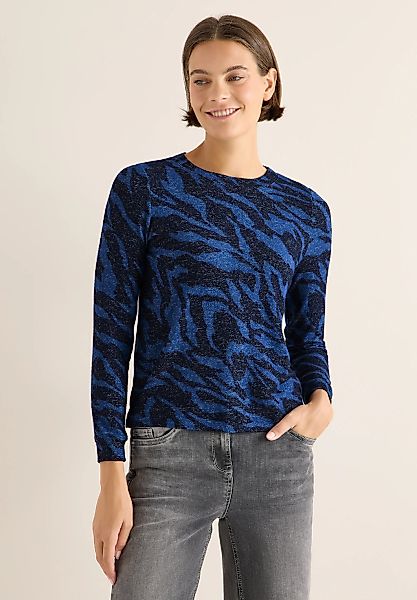 Cecil Langarmshirt, im Melange Look günstig online kaufen