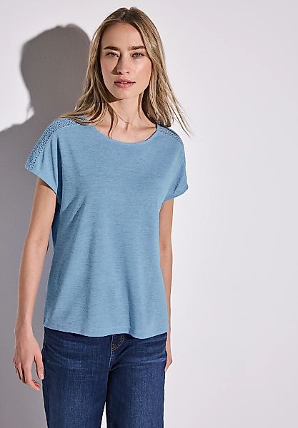 STREET ONE T-Shirt mit Spitzendetail günstig online kaufen