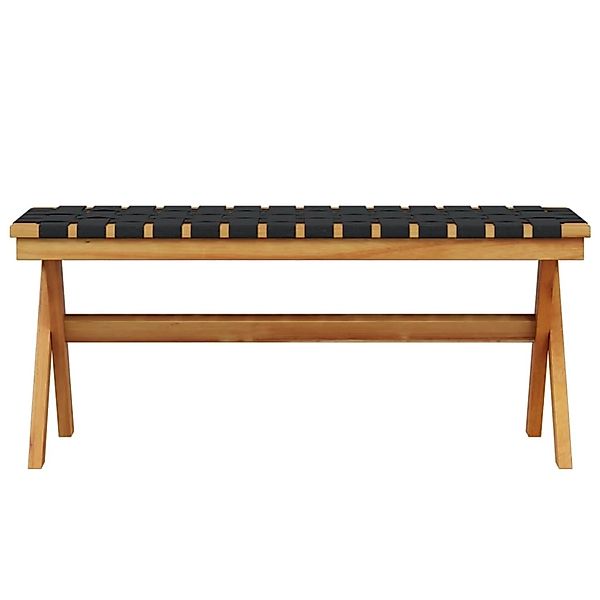 vidaXL Gartenbank Gartenbank Schwarz Massivholz und günstig online kaufen