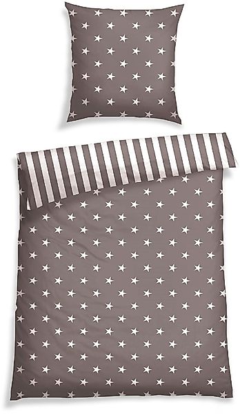 Schiesser Wendebettwäsche »Stars & Stripes aus weicher Baumwolle mit Sterne günstig online kaufen