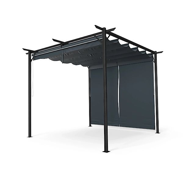Blumfeldt Pantheon Robust Pergola Gartenpavillon 3x3 m Wetterbeständig Stah günstig online kaufen