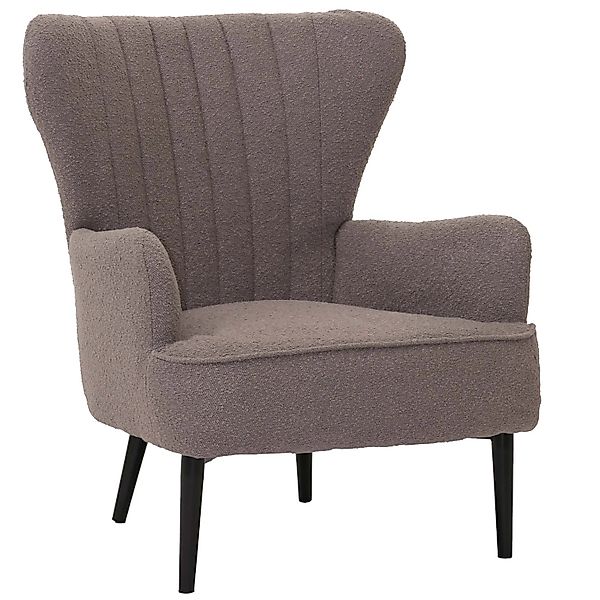 MCW Lounge-Sessel K37 Stoff Bouclé 600g/m² Hellgrau günstig online kaufen
